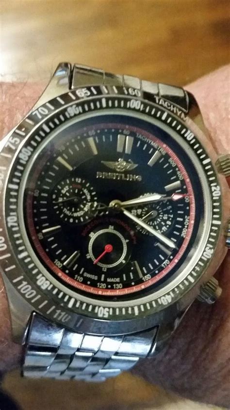 breitling 1884 50m a68062 no.1111 manufacture en suisse chronographe etanche|Breitling 1884 chronographe.